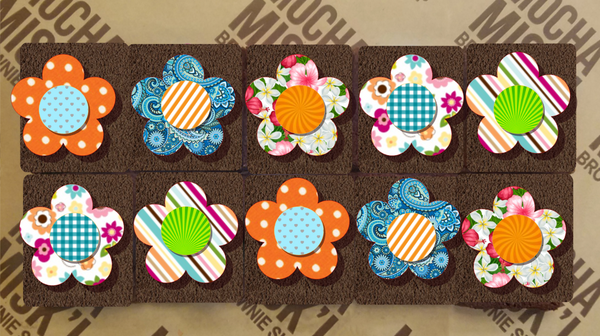 Misk'i Brownie Message - Flowers
