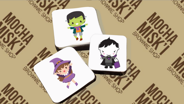 Misk'i Brownies - Individually Decorated Halloween Brownies