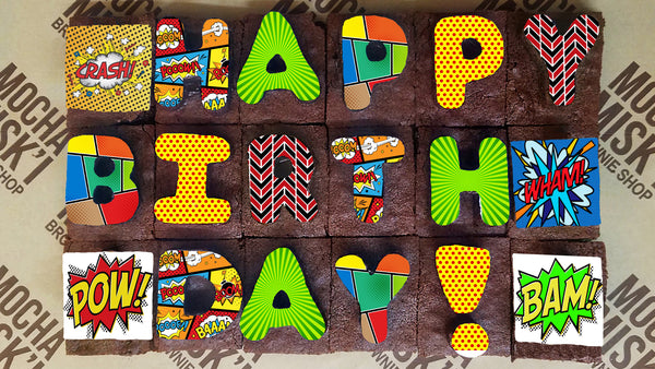 Misk'i Brownie Message - Happy Birthday