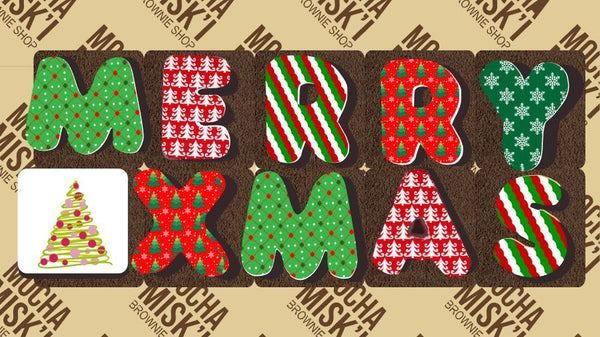 Misk'i Brownie Message - Merry Xmas