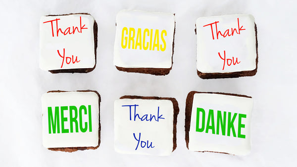 Misk'i Platter - Decorated Brownie Platter