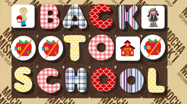 Misk'i Brownie Message - Back to school - Large