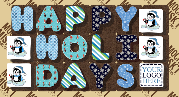 Misk'i Corporate Brownie Message - Happy Holidays