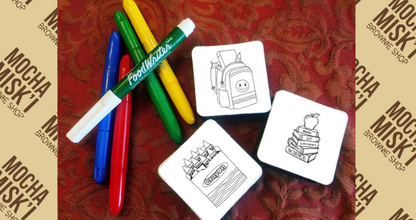 Misk'i Brownie - Back to School Coloring Brownies