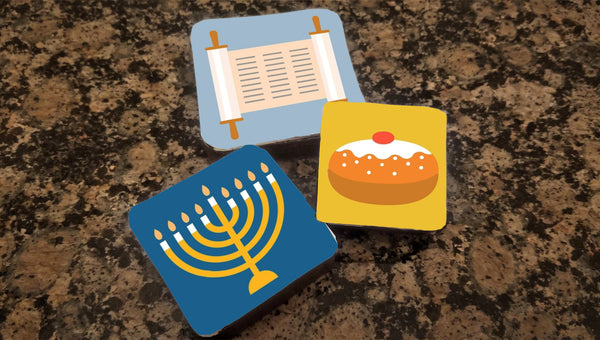 Misk'i Decorates Brownies - Hanukkah