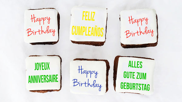 Misk'i Platter - Decorated Brownie Platter