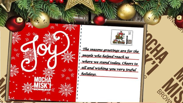 Misk'i Corporate Brownie Postcard  - Holiday