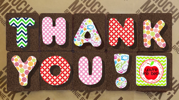 Misk'i Brownie Message - Thank You