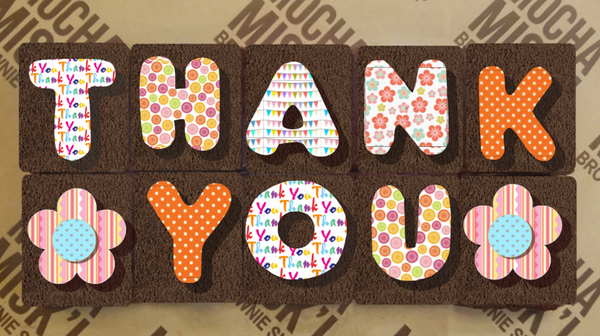 Misk'i Brownie Message - Thank You